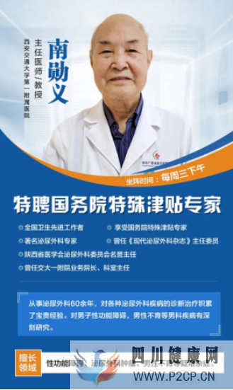 泌尿外科权威专家南勋义教授定期坐阵广慈男科医院(图1)