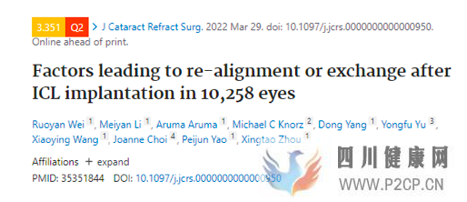 “可植入式隐形眼镜”近视ICL手术植入最佳位置何在？五官科医院再发新成果(图1)